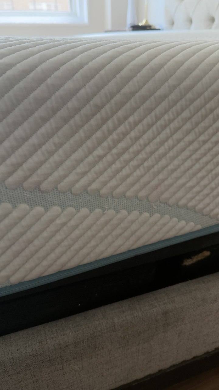 Same mattress with no trace of the red spill after Stain Steamer stain removal
